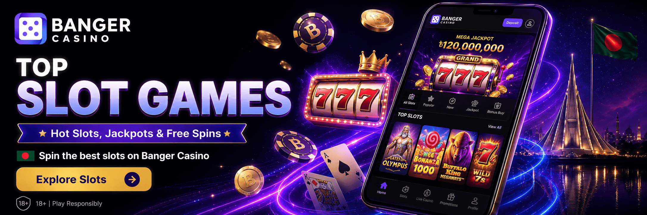 Banger Casino Slot Games – Hot Slots, Jackpots and Free Spins